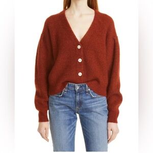 Rag & Bone Women's Liana Cardigan in Rust Size XXS & S  NWOT